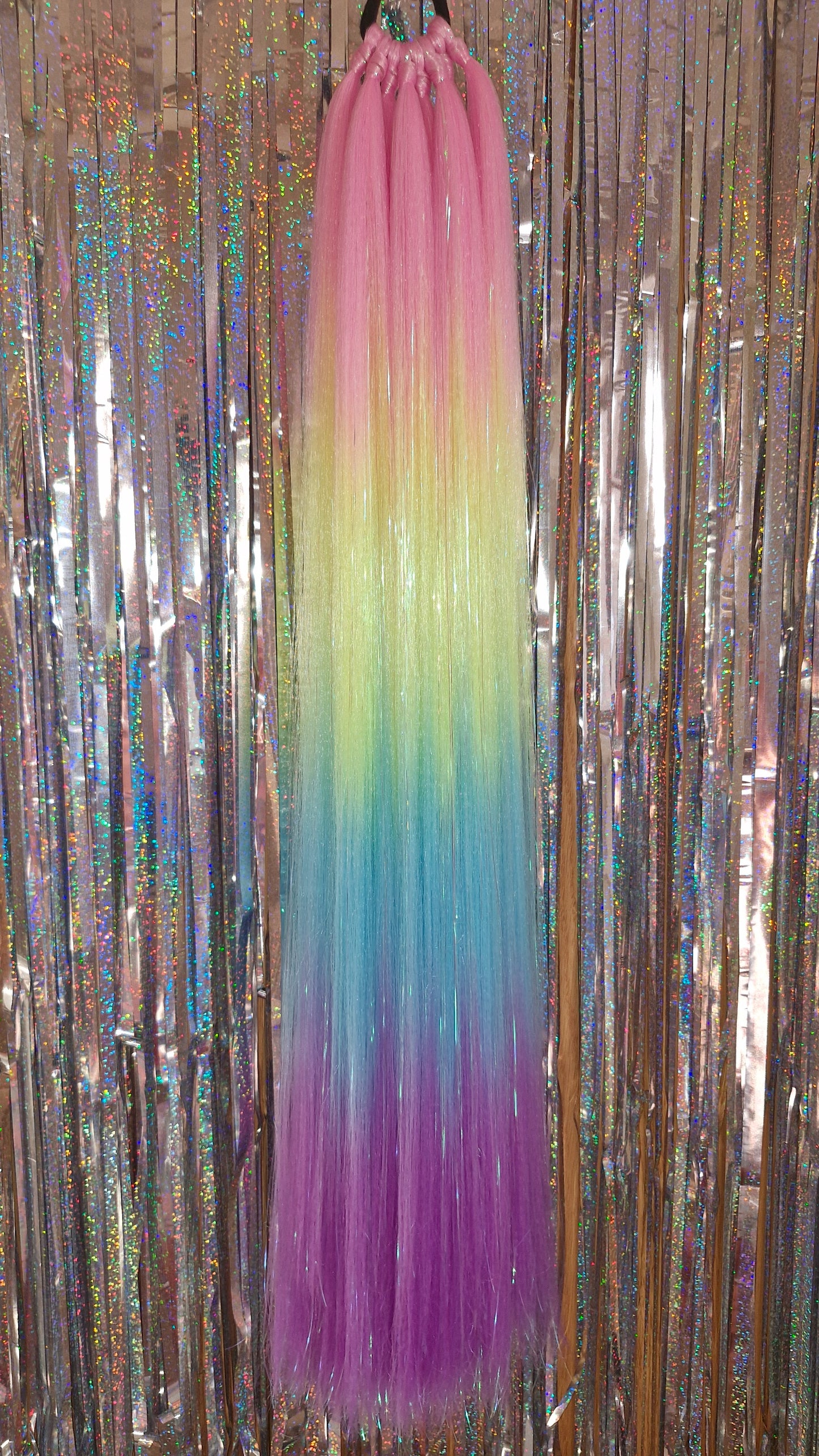 Pastel Rainbow | Sparkle | Ponytail Extension