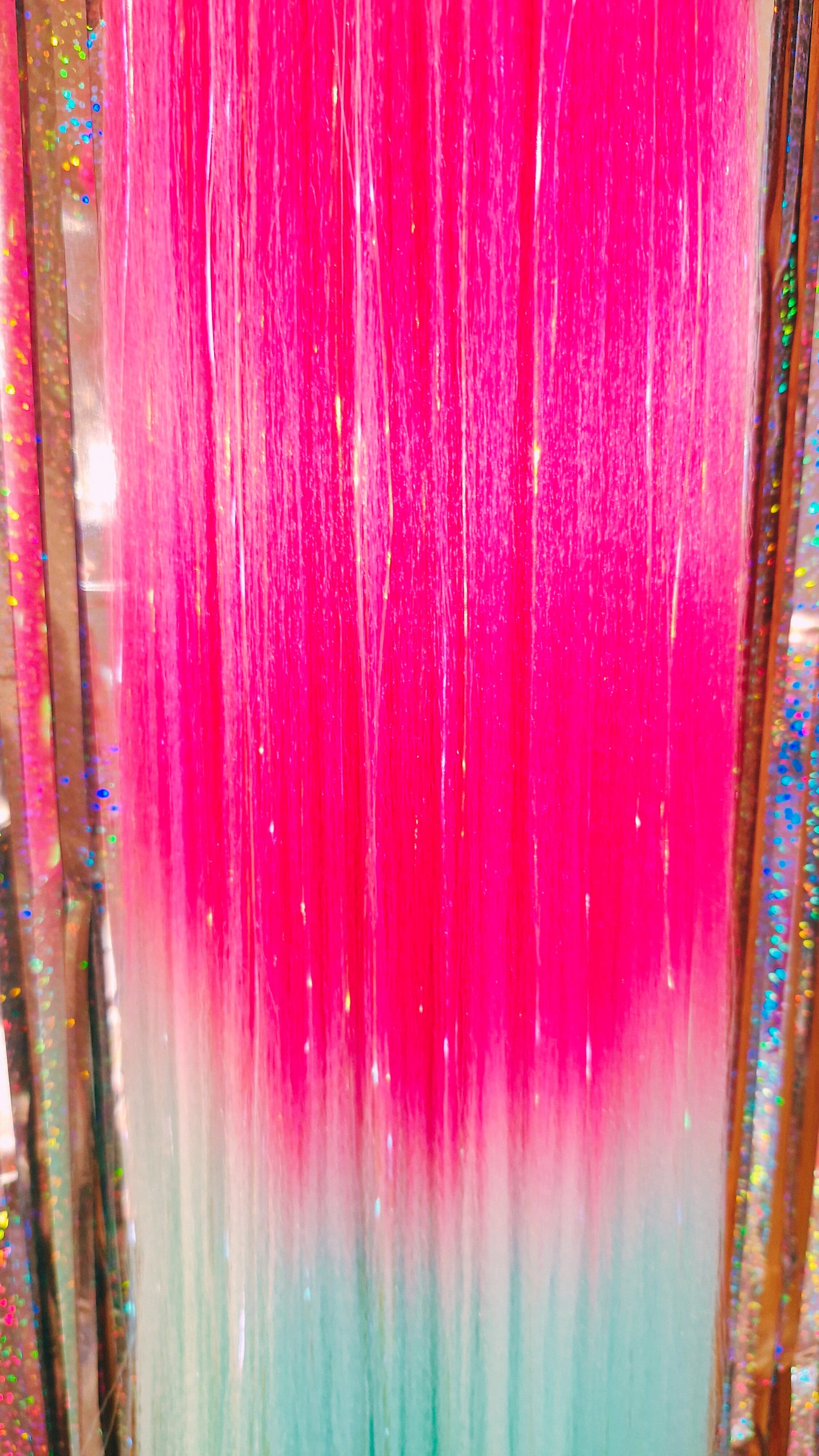 Electric Melon | Sparkle | Ponytail Extension