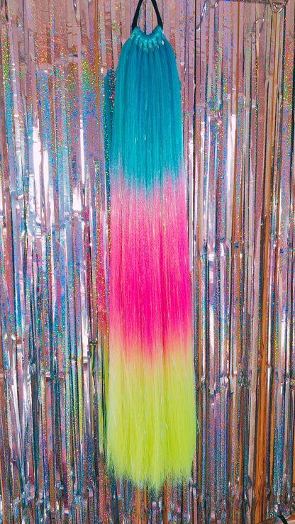 Neon Blaze | Sparkle | Ponytail Extension