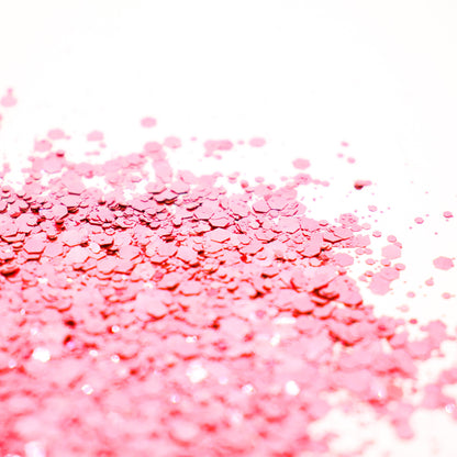 Rose Pink Mix Biodegradable Glitter - 5ml Tub