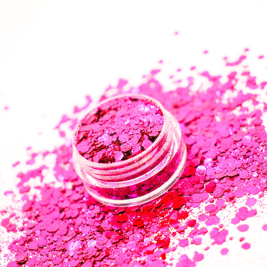 Dark Rose Mix Biodegradable Glitter - 5ml Tub