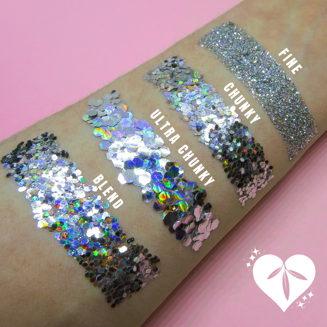 Luminosity Biodegradable Holographic Silver Chunky Eco Glitter - Bioglitter Holo