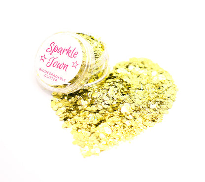 Gold Mix Biodegradable Glitter - 5ml Tub