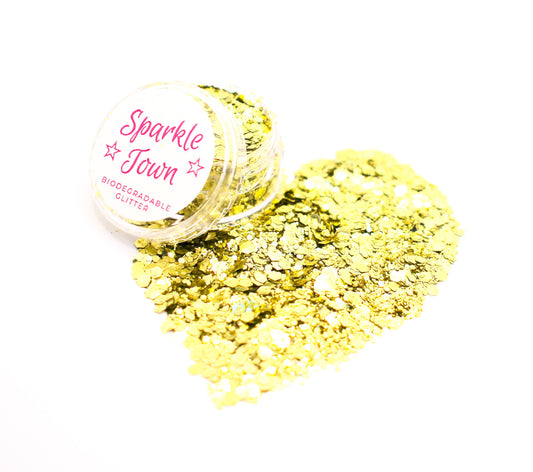 Gold Mix Biodegradable Glitter - 5ml Tub