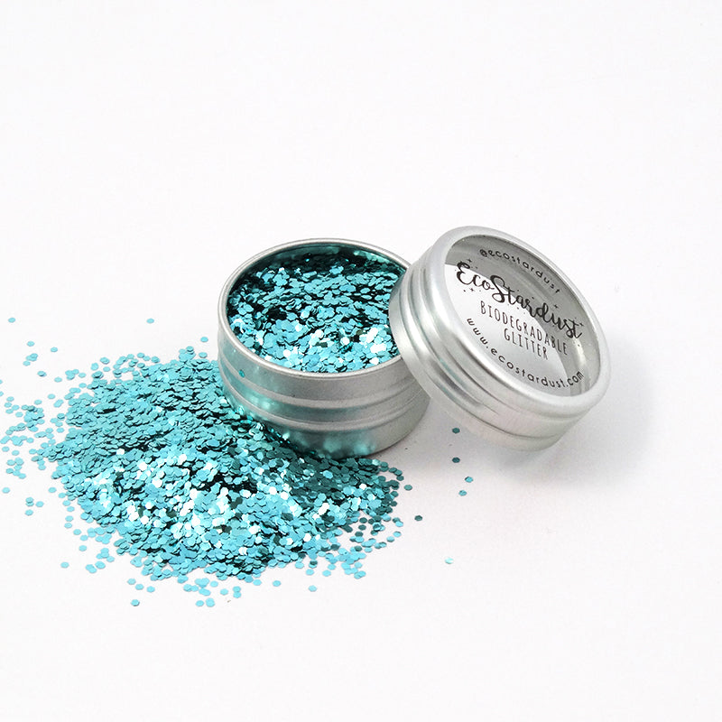 EcoStardust Turquoise Biodegradable Glitter - All Sizes - EcoStardust