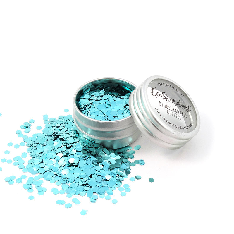 EcoStardust Turquoise Biodegradable Glitter - All Sizes - EcoStardust