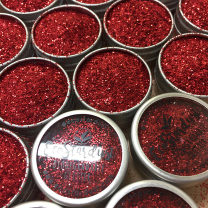 EcoStardust Chunky Blood Red Biodegradable Glitter - EcoStardust