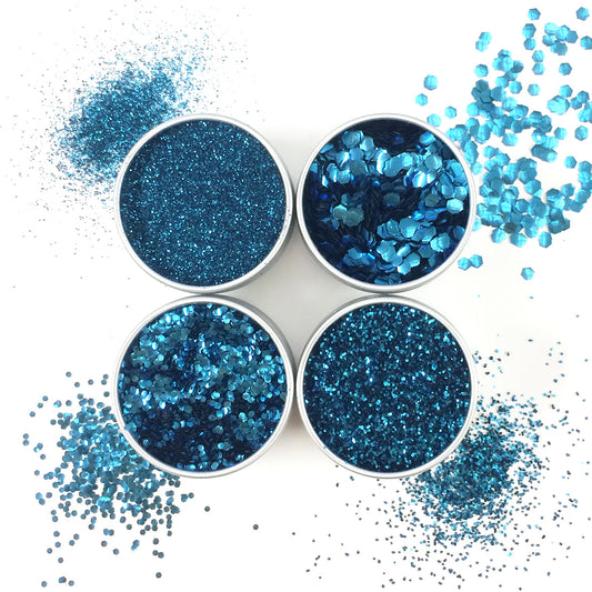 EcoStardust Blue Lagoon Biodegradable Glitter - All Sizes - EcoStardust