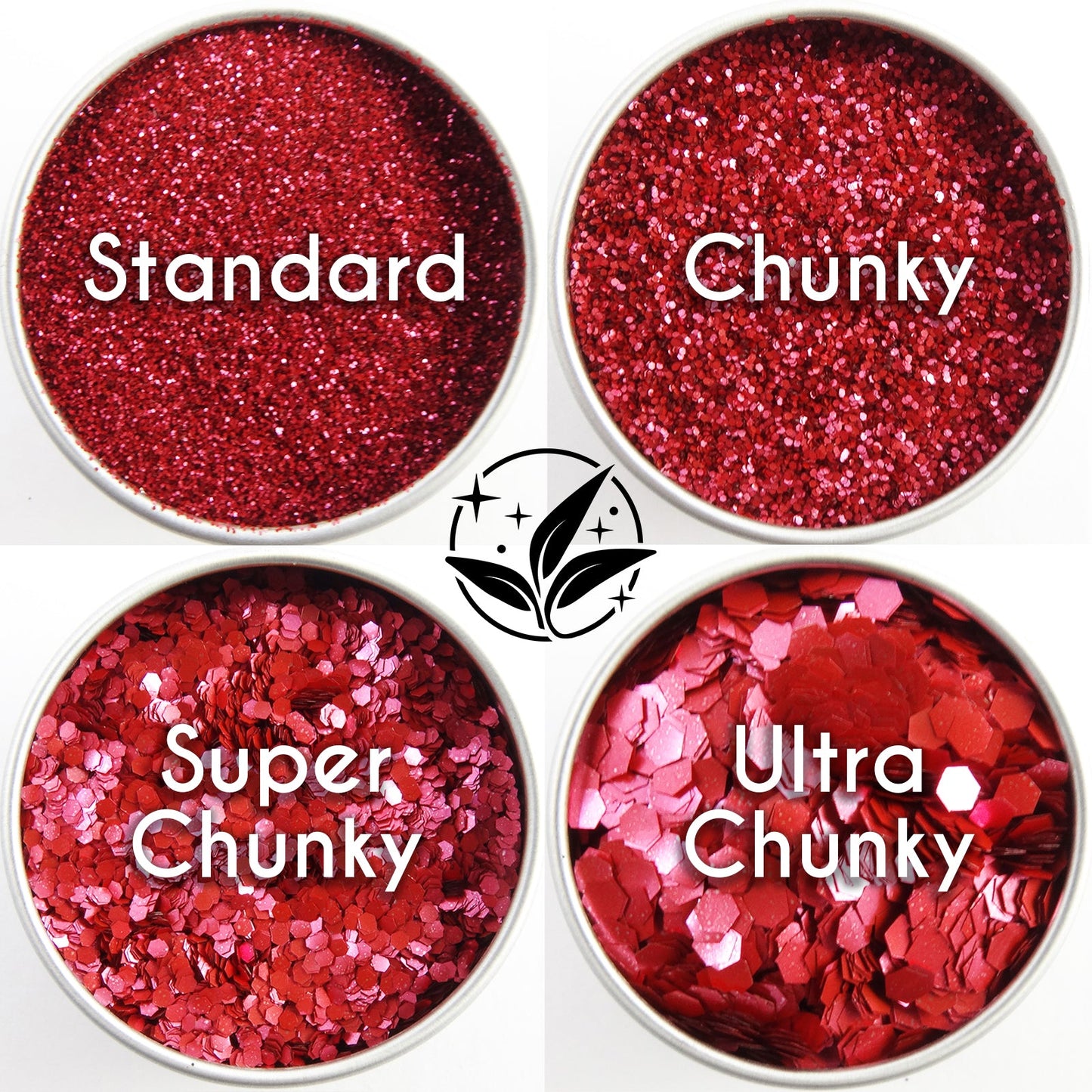 EcoStardust Blush Red Biodegradable Glitter - All Sizes - EcoStardust