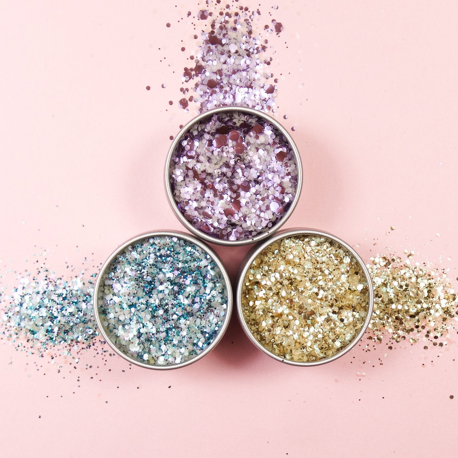 EcoStardust Euphoria Biodegradable Trio-Glitter, Gel, Brush Set - EcoStardust