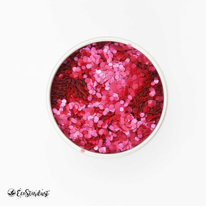 Biodegradable glitter, vivid Fuschia, suatainable, ecoglitter, ecostardust