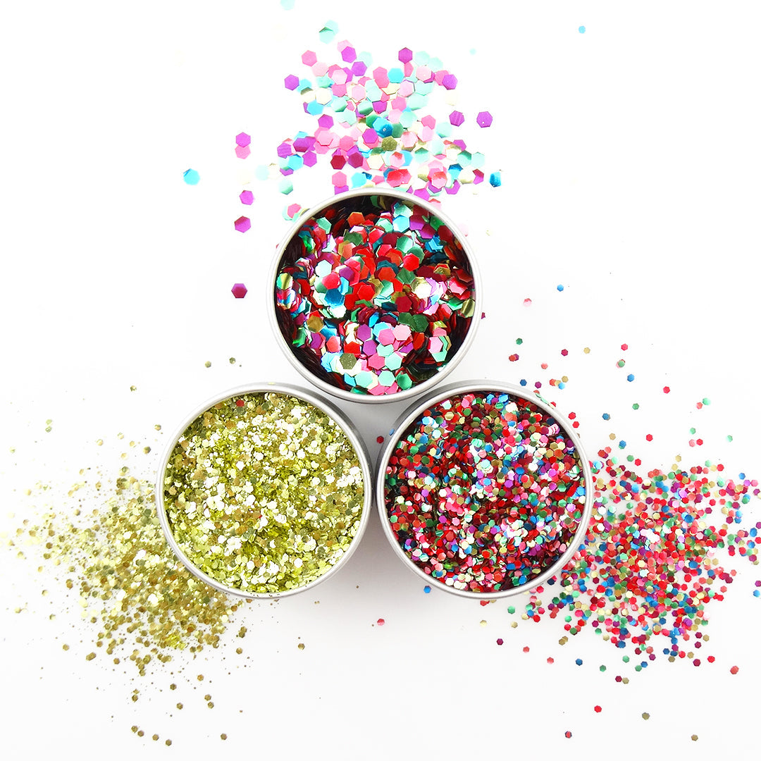 EcoStardust Pride Party Biodegradable Trio Glitter, Balm and Brush Set - EcoStardust