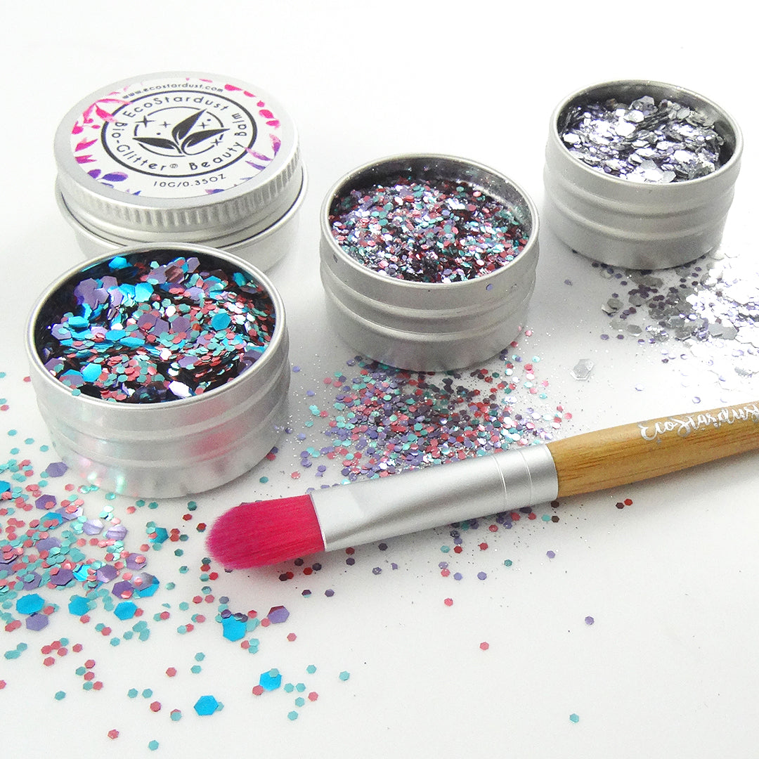 EcoStardust Unicorn Biodegradable Trio Glitter, Balm and Brush Set - EcoStardust