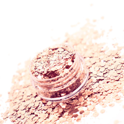 Rose Gold Mix Biodegradable Glitter - 5ml Tub